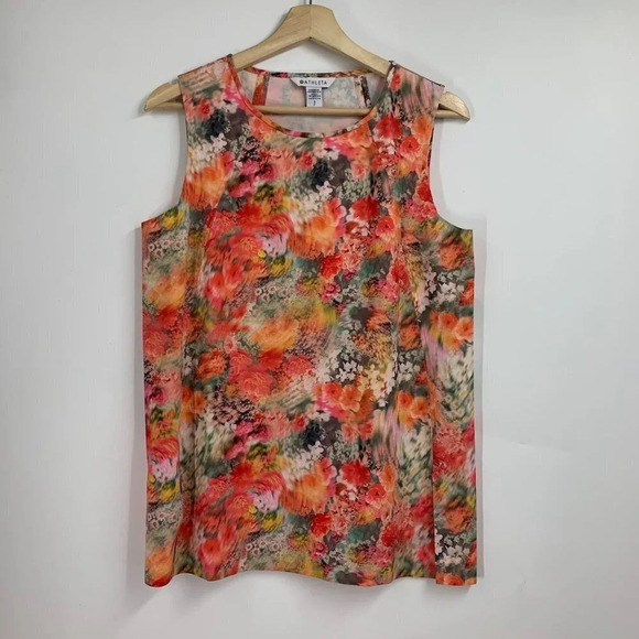 Athleta Women's Zephyr Refined Tank Renewed Bloom Spring Pink Size S - Picture 1 of 15